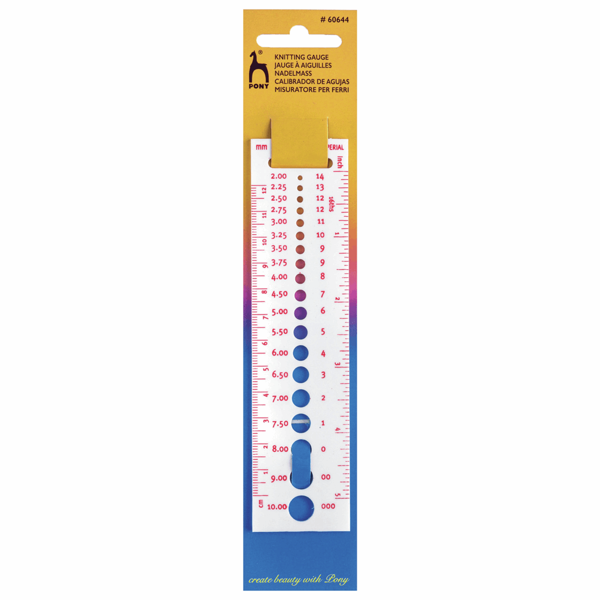 Pony Knitting Gauge